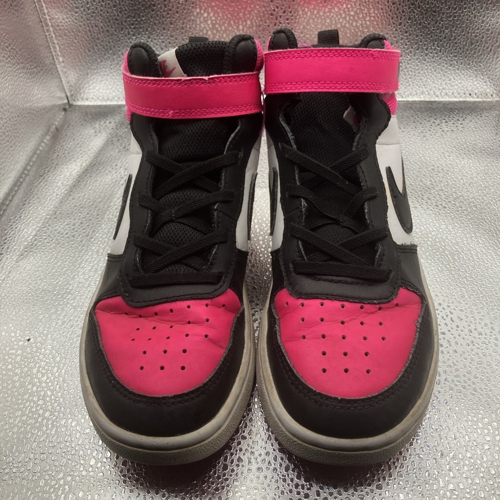 Nike Unisex Kids US 3 High Top Colorblock Sneakers Lace-Up Strap